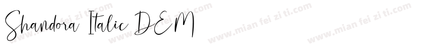 Shandora Italic DEM字体转换